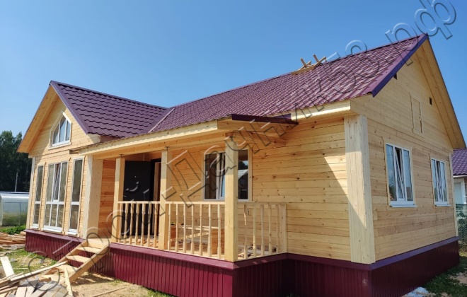 4 Брусовой дом  ОД-27, 11х8м, 85М², Московская область, Ступинский район, поселок Михнево (8)